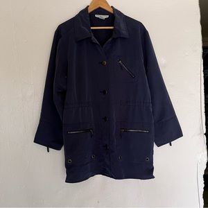 Mark Fore Strike Blue Rayon Blend Coat Jacket M